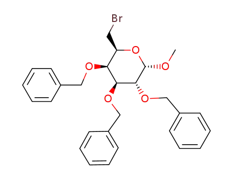 methyl 2,3,4-tri-O-benzyl-6-bromo-6-deoxy-α-D-galactopyranoside