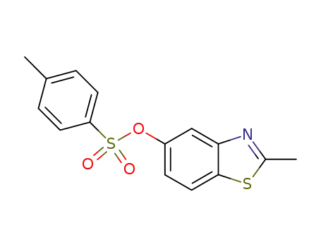 Molecular Structure of 611235-48-4 (5-Benzothiazolol, 2-methyl-, 4-methylbenzenesulfonate (ester))