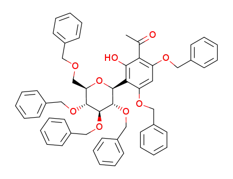 1-(4,6-bis(benzyloxy)-2-hydroxy-3-((2S,3S,4R,5R,6R)-3,4,5-tris(benzyloxy)-6-(benzyloxymethyl)tetrahydro-2H-pyran-2-yl)phenyl)ethanone