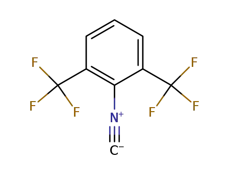 Molecular Structure of 126572-14-3 (Benzene, 2-isocyano-1,3-bis(trifluoromethyl)-)