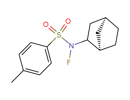 Benzenesulfonamide, N-bicyclo[2.2.1]hept-2-yl-N-fluoro-4-methyl-,
endo-