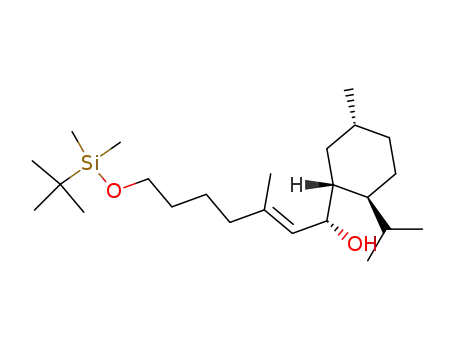 (E)-(S)-7-(tert-Butyl-dimethyl-silanyloxy)-1-((1R,2S,5R)-2-isopropyl-5-methyl-cyclohexyl)-3-methyl-hept-2-en-1-ol