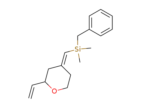 Benzyl-dimethyl-[2-vinyl-tetrahydro-pyran-(4E)-ylidenemethyl]-silane