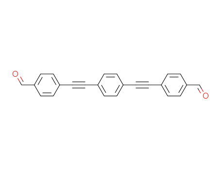 Molecular Structure of 192188-70-8 (4,4'-(1,4-phenylenebis(ethyne-2,1-diyl))dibenzaldehyde)