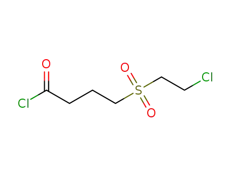 Molecular Structure of 24352-85-0 (Butanoyl chloride, 4-[(2-chloroethyl)sulfonyl]-)