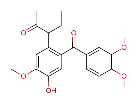 2-Pentanone, 3-[2-(3,4-dimethoxybenzoyl)-4-hydroxy-5-methoxyphenyl]-