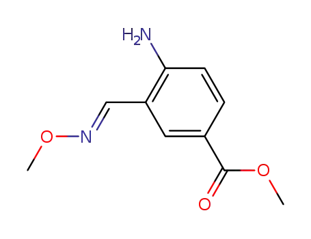 Benzoic acid, 4-amino-3-[(methoxyimino)methyl]-, methyl ester (9CI)