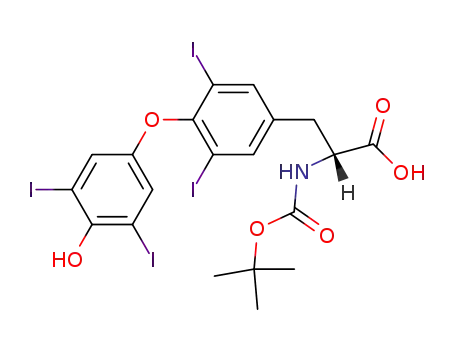 Molecular Structure of 89624-64-6 (BOC-D-THYROXINE)