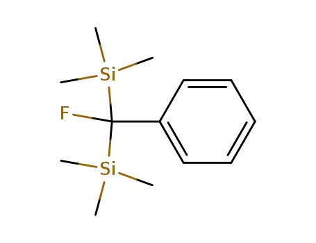 Molecular Structure of 196080-79-2 (<Bis(trimethylsilyl)fluoro>methylbenzene)