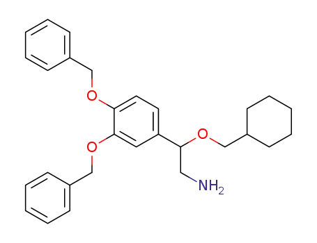 Molecular Structure of 174318-98-0 (2-cyclohexylmethyloxy-2-(3,4-dibenzyloxyphenyl)ethylamine)
