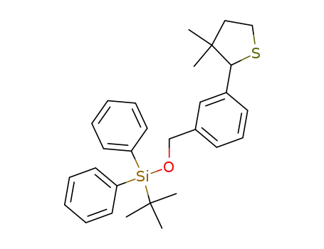 tert-Butyl-[3-(3,3-dimethyl-tetrahydro-thiophen-2-yl)-benzyloxy]-diphenyl-silane