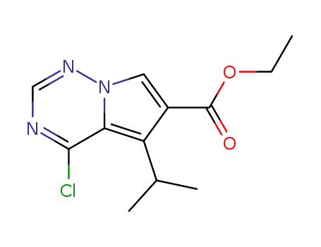 Ethyl 4-chloro-5-isopropylpyrrolo[2,1-F][1,2,4]triazine-6-carboxylate