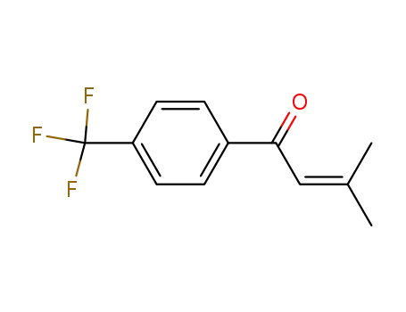 Molecular Structure of 574734-22-8 (2-Buten-1-one, 3-methyl-1-[4-(trifluoromethyl)phenyl]-)