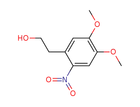 Molecular Structure of 73357-23-0 (2-(4,5-dimethoxy-2-nitrophenyl)ethan-1-ol)