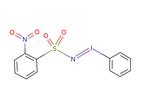 Molecular Structure of 149552-41-0 (2-nitro-N-(phenyl-λ<sup>3</sup>-iodaneylidene)benzenesulfonamide)