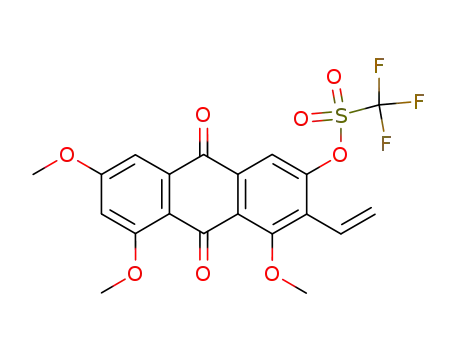 Trifluoro-methanesulfonic acid 4,5,7-trimethoxy-9,10-dioxo-3-vinyl-9,10-dihydro-anthracen-2-yl ester