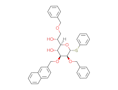 phenyl 2,7-di-O-benzyl-3-O-(2-naphthalenylmethyl)-D-glycero-α-D-thio-manno-heptopyranoside