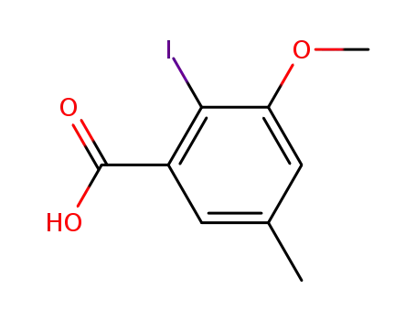 Benzoic acid, 2-iodo-3-methoxy-5-methyl-