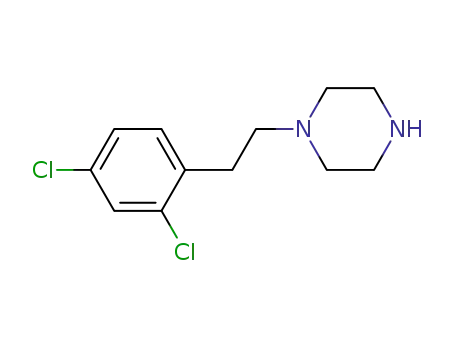 Molecular Structure of 918479-52-4 (Piperazine, 1-[2-(2,4-dichlorophenyl)ethyl]-)