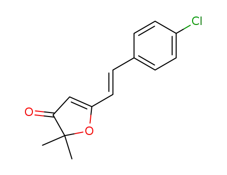 3(2H)-Furanone, 5-[2-(4-chlorophenyl)ethenyl]-2,2-dimethyl-, (E)-