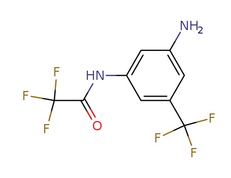 Molecular Structure of 863675-98-3 (N-(3-amino-5-(trifluoromethyl)phenyl)-2,2,2-trifluoroacetamide)