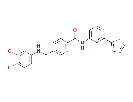 Benzamide,
4-[[(3,4-dimethoxyphenyl)amino]methyl]-N-[3-(2-thienyl)phenyl]-