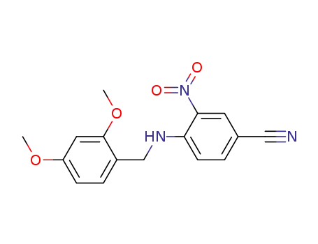 4-(2,4-dimethoxybenzylamino)-3-nitrobenzonitrile
