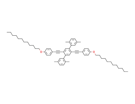 1,1':4',1''-Terphenyl,
2',5'-bis[[4-(dodecyloxy)phenyl]ethynyl]-2,2'',5,5''-tetramethyl-