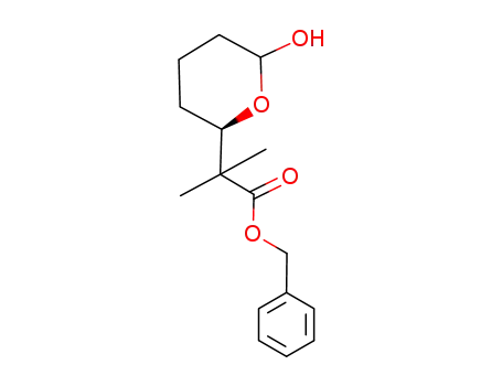 2-((R)-6-Hydroxy-tetrahydro-pyran-2-yl)-2-methyl-propionic acid benzyl ester