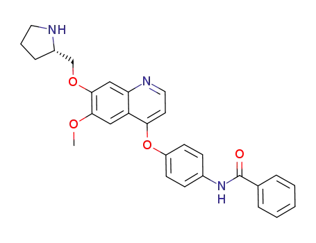 Benzamide,
N-[4-[[6-methoxy-7-[(2S)-2-pyrrolidinylmethoxy]-4-quinolinyl]oxy]phenyl]-