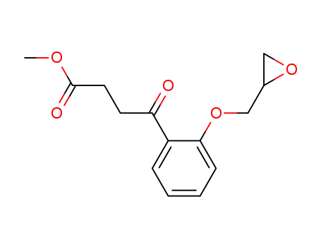 Molecular Structure of 56871-94-4 (methyl 3-[2-(2,3-epoxypropoxy)benzoyl]-propionate)