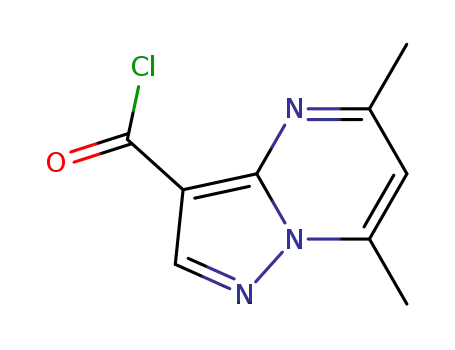 피라졸로[1,5-a]피리미딘-3-카르보닐 클로라이드, 5,7-디메틸-(9CI)