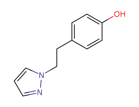 Molecular Structure of 80200-07-3 (Phenol, 4-[2-(1H-pyrazol-1-yl)ethyl]-)