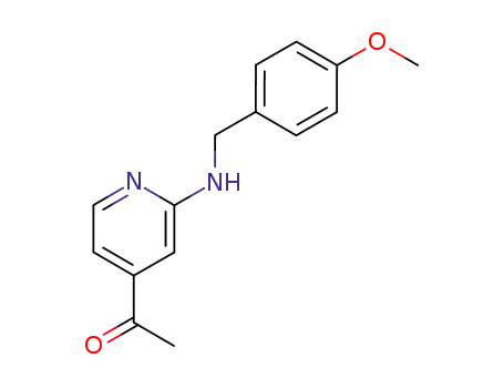 1-(2-{[(4-methoxyphenyl)methyl]amino}pyridin-4-yl)ethan-1-one
