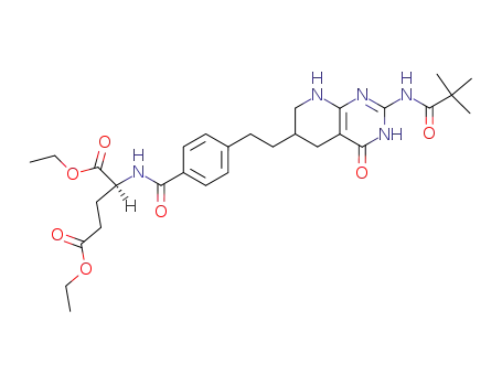 diethyl N-<4-<<2-(pivaloylamino)-4-hydroxy-5,6,7,8-tetrahydropyrido<2,3-d>pyrimidin-6-yl>ethyl>benzoyl>-L-glutamate