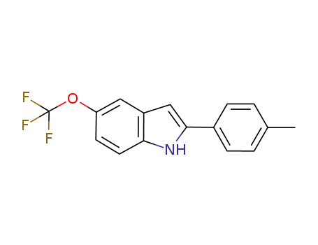 Molecular Structure of 227803-32-9 (2-(4-methylphenyl)-5-trifluoromethoxy-1H-indole)