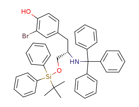 [2-[3-bromo-4-hydroxyphenyl]-1-(tert-butyldiphenylsilyloxymethyl)ethyl]tritylamine