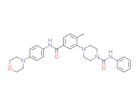4-[2-methyl-5-(4-morpholin-4-yl-phenylcarbamoyl)-phenyl]-piperazine-1-carboxylic acid phenylamide