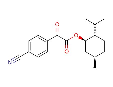 (4-cyanophenyl)-2-oxo-acetic acid (1R,2S,5R)-menthyl ester