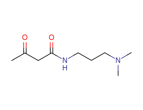 Molecular Structure of 14962-03-9 (Butanamide, N-[3-(dimethylamino)propyl]-3-oxo-)
