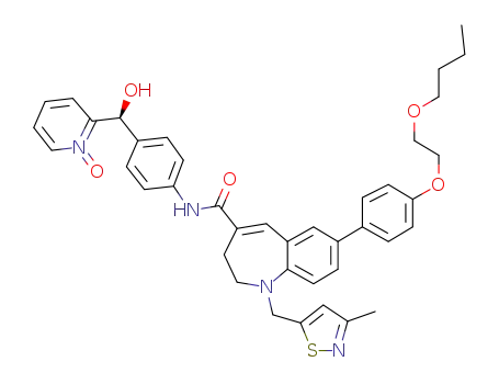 7-[4-(2-butoxyethoxy)phenyl]-1-(3-methyl-isothiazol-5-ylmethyl)-N-[4-[(S)-hydroxy(1-oxidopyridin-2-yl)methyl]phenyl]-2,3-dihydro-1H-1-benzazepine-4-carboxamide