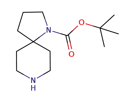 Molecular Structure of 885279-92-5 (1,8-DIAZA-SPIRO[4.5]DECANE-1-CARBOXYLIC ACID TERT-BUTYL ESTER)