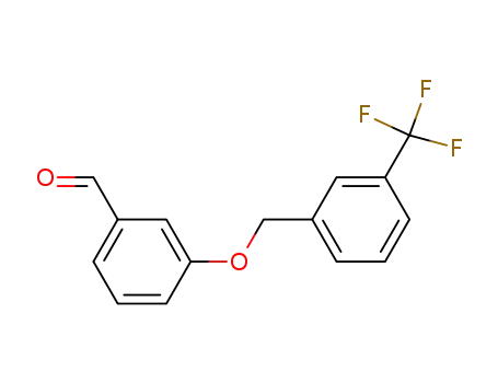 Molecular Structure of 343604-08-0 (3-{[3-(TRIFLUOROMETHYL)BENZYL]OXY}BENZALDEHYDE)