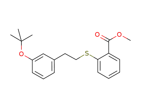Molecular Structure of 637358-91-9 (methyl 2-{[2-(3-tert-butoxyphenyl)ethyl]thio}benzoate)