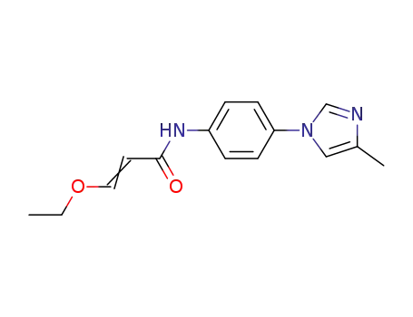 Molecular Structure of 1201902-62-6 (3-ethoxy-N-[4-(4-methyl-1H-imidazol-1-yl)phenyl]acrylamide)