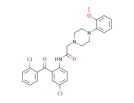 N<sub>1</sub>-[4-chloro-2-(2-chlorobenzoyl)phenyl]-2-[4-(2-methoxyphenyl)piperazino]acetamide