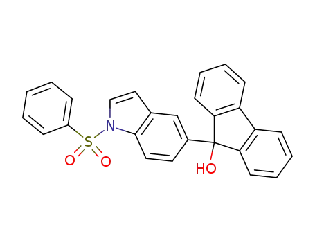 9-[(1-phenylsulfonyl)indol-5-yl]-9H-fluoren-9-ol