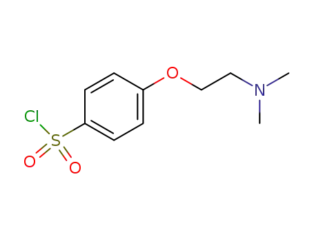 Molecular Structure of 259183-86-3 (4-(2-（dimethylamino）ethoxy)benzene-1-sulfonylchloride)