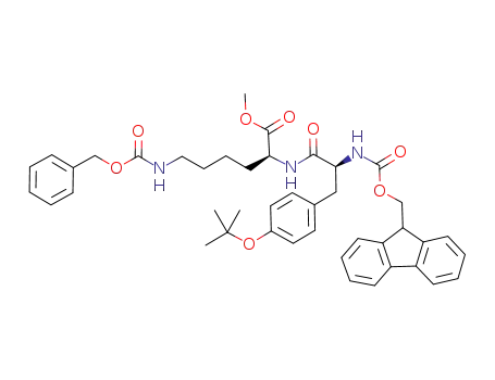 Molecular Structure of 908120-74-1 (Fmoc-Tyr(tBu)-Lys(Z)-OMe)