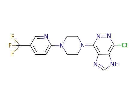7-chloro-4-[4-(5-trifluoromethyl-pyridin-2-yl)piperazin-1-yl]-1H-imidazo[4,5-d]pyridazine
